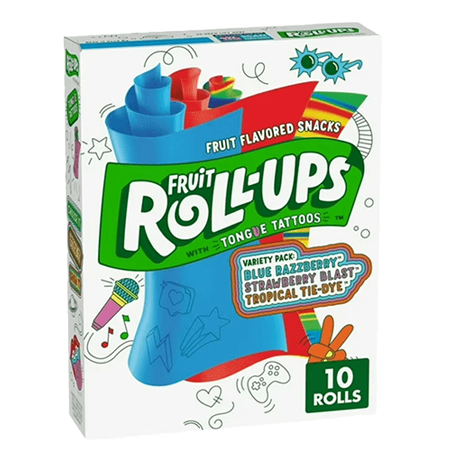 Fruit Roll-Ups Fruit Flavored Snacks, Variety Pack, Pouches, 10 count