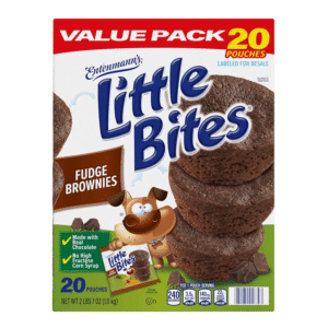 Entenmann’s Little Bites Fudge Brownies, 20 Pouches Value Pack