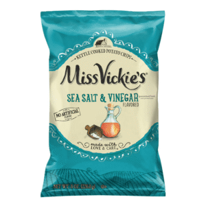 Miss Vickie's Kettle Cooked Potato Chips Sea Salt & Vinegar Flavored, 8 oz Bag