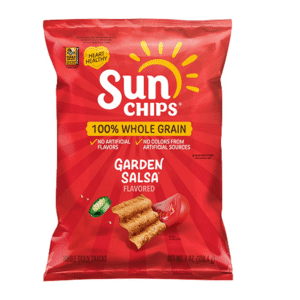 SunChips 100% Whole Grain Garden Salsa Snack Chips Bag, 7 oz