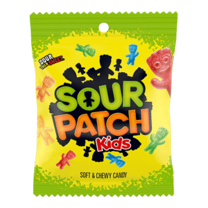 SOUR PATCH KIDS Original Soft & Chewy Candy, Assorted Fruit Flavors, 8 oz Bag