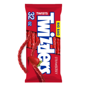 Twizzlers Twists Strawberry Flavored Licorice Style Chewy Candy, Big Bag 32 oz